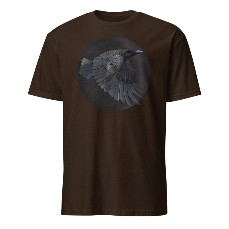 unisex-basic-softstyle-t-shirt-dark-chocolate-front-6992a9c8227e0.jpg Shadow Raven - Premium Soft-style Graphic T
